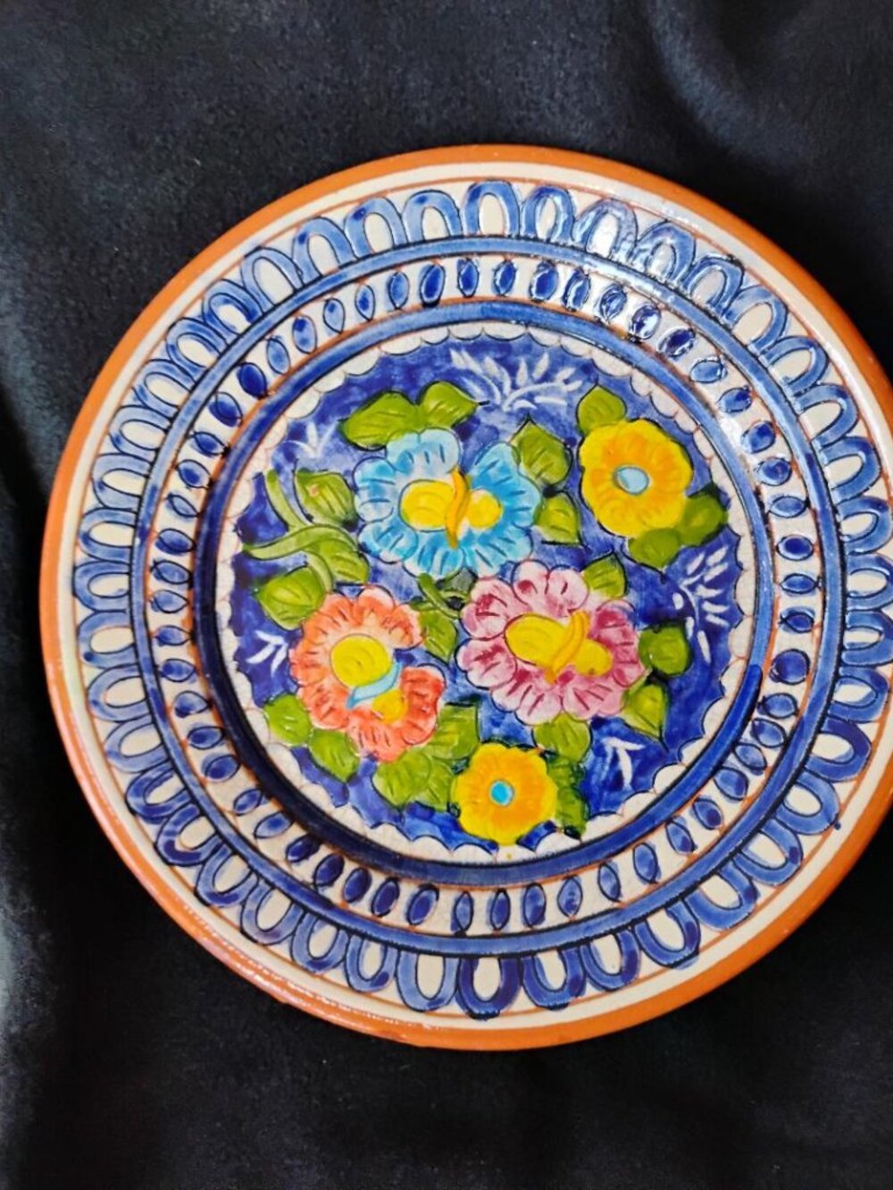 Red clay Portuguese display plate